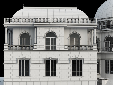 Classic villa 3D 모델