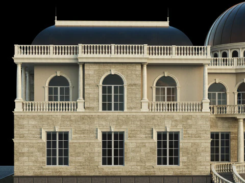 Villa classique Modèle 3D