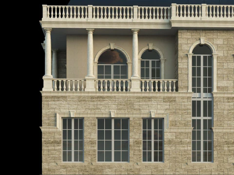 Villa classique Modèle 3D
