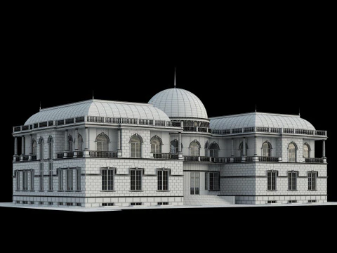 Villa classique Modèle 3D