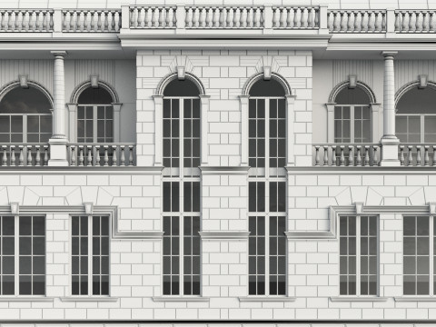 Classic villa 3D 모델