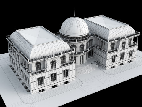 Classic villa 3D 모델