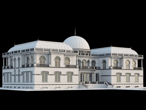 Villa classique Modèle 3D