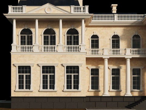 Classic villa 2 3D Model