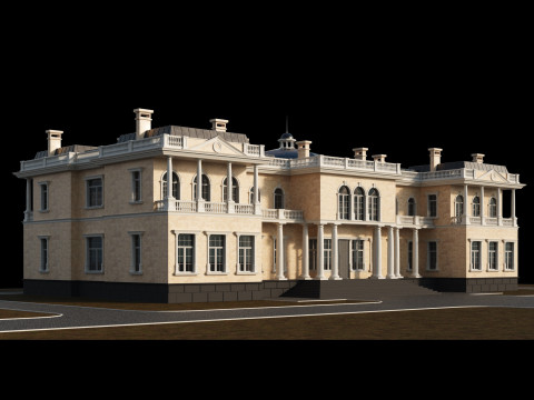 Classic villa 2 3D Модель