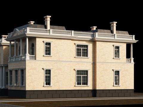 Classic villa 2 Modelo 3D