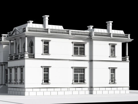 Classic villa 2 3D Model