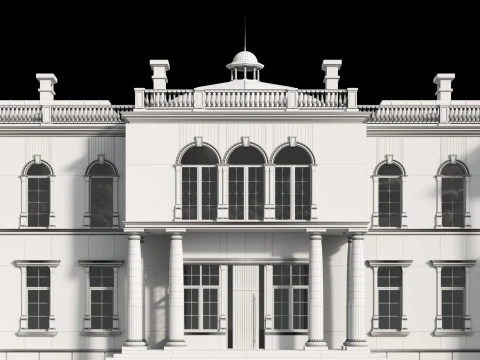 Classic villa 2 3D Model