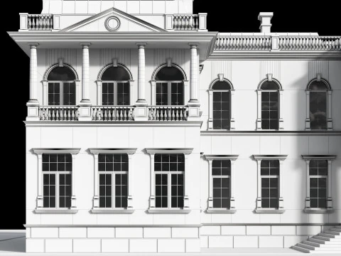 Classic villa 2 3D Model