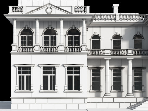 Classic villa 2 Modelo 3D