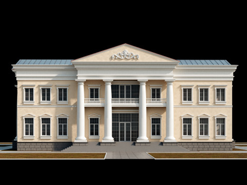 Classic villa 3 Modèle 3D