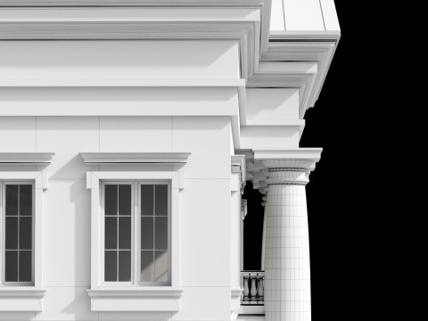 Classic villa 3 Modèle 3D
