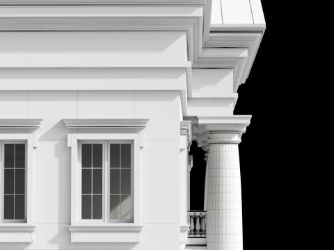 Classic villa 3 3D Model