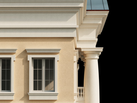 Classic villa 3 Modèle 3D
