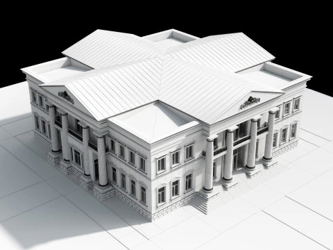 Classic villa 3 3D Model