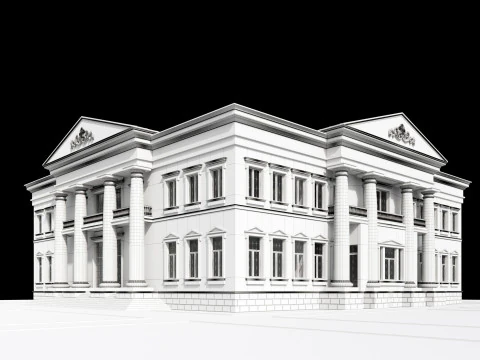 Classic villa 3 3D Model
