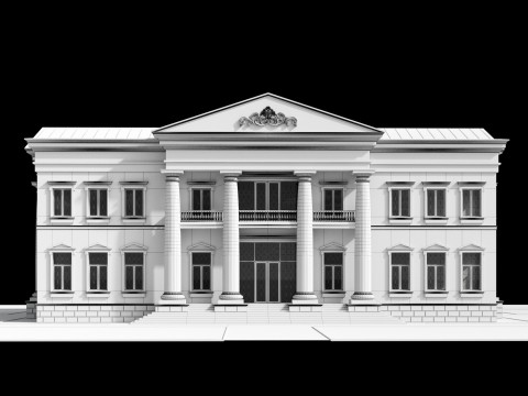Classic villa 3 Modèle 3D