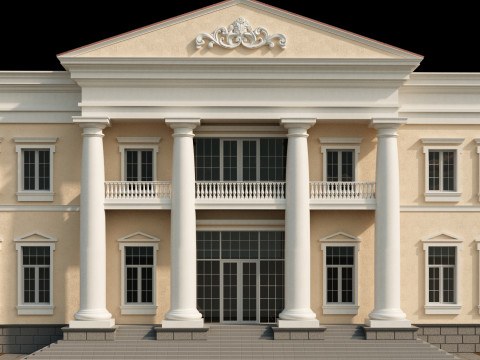 Classic villa 3 Modèle 3D