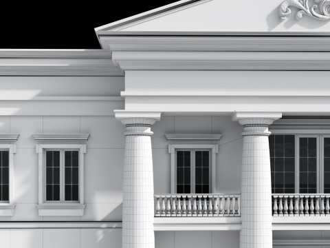 Classic villa 3 Modèle 3D