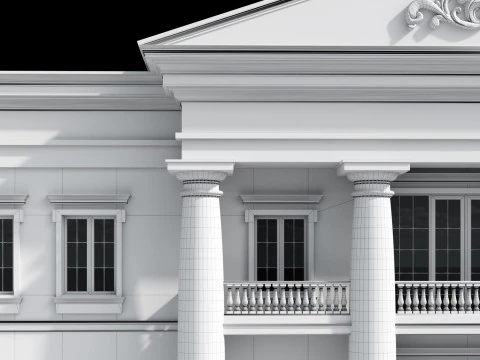 Classic villa 3 3D Model