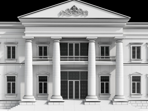 Classic villa 3 Modèle 3D