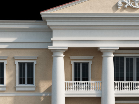 Classic villa 3 Modèle 3D