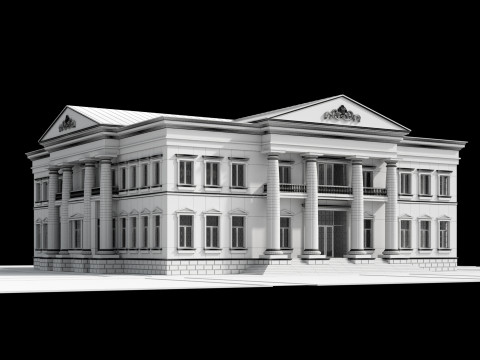 Classic villa 3 Modèle 3D