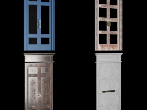 Door collection 2 28 pieces 3D Model