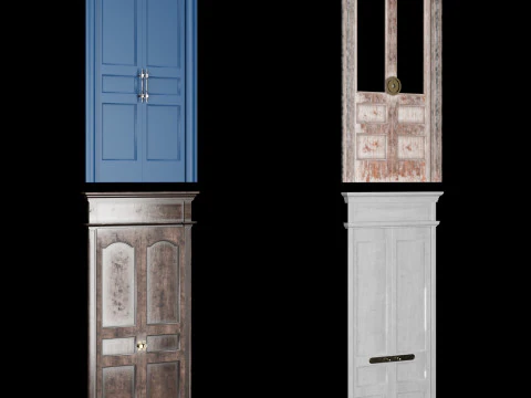 Door collection 2 28 pieces 3D Model