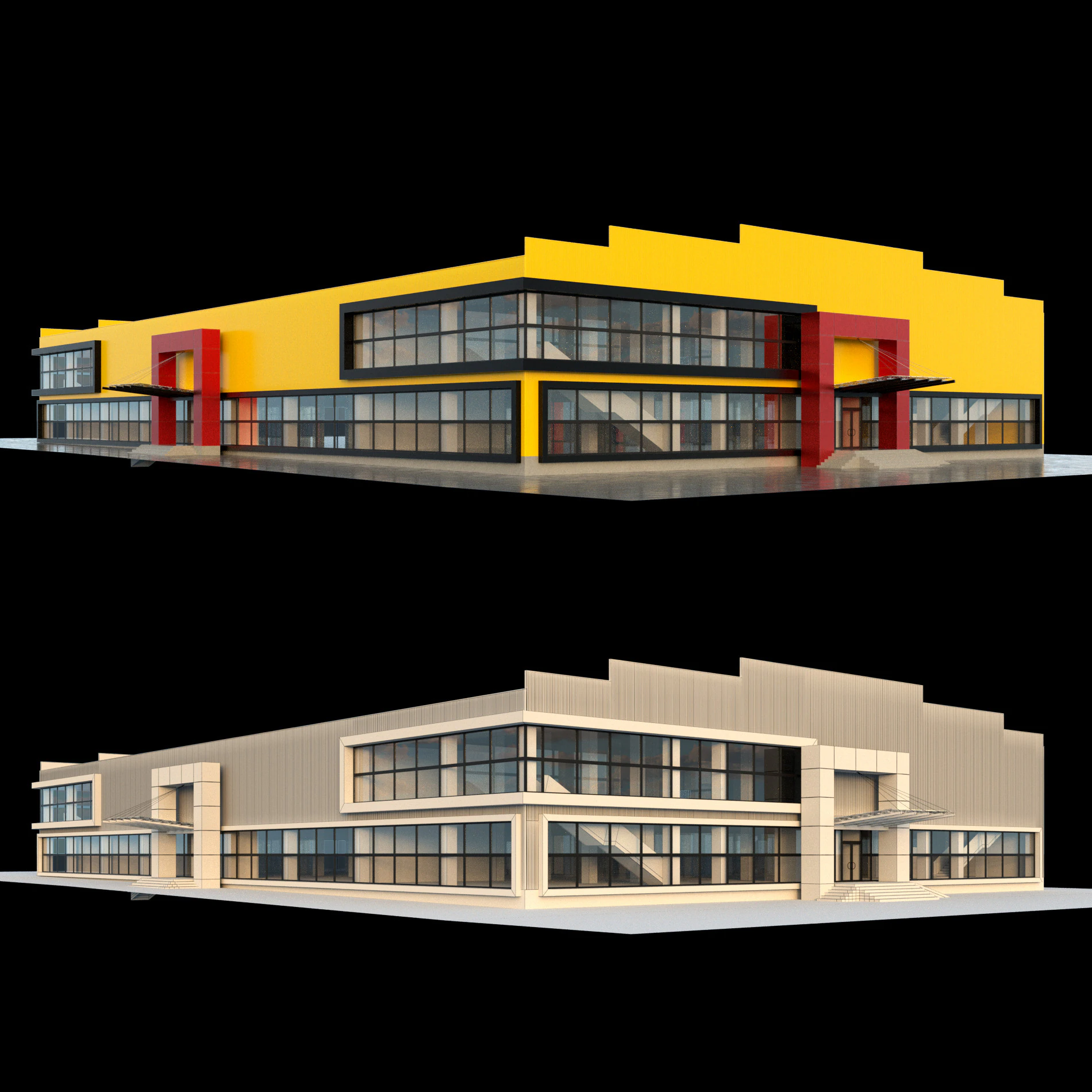 Retail store 3D Model .c4d .max .obj .3ds .fbx .stl .blend