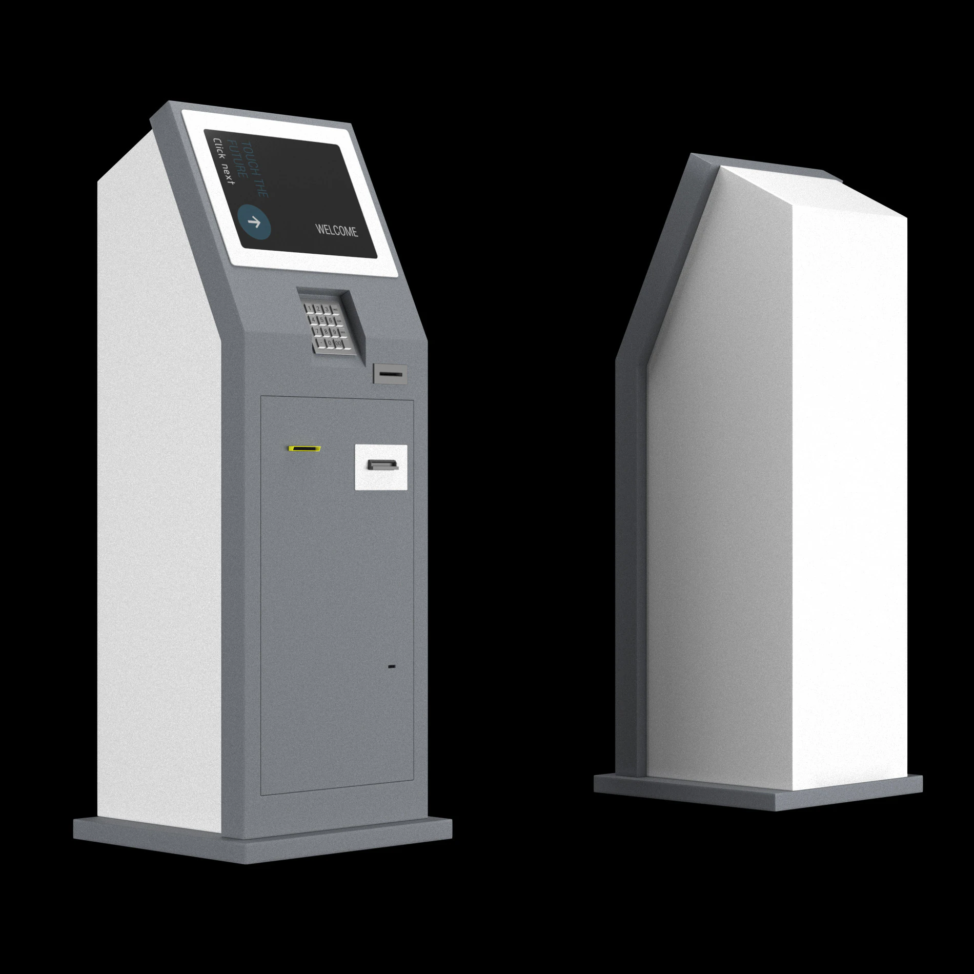 Payment terminal 1 3D Model .c4d .max .obj .3ds .fbx .stl .blend 