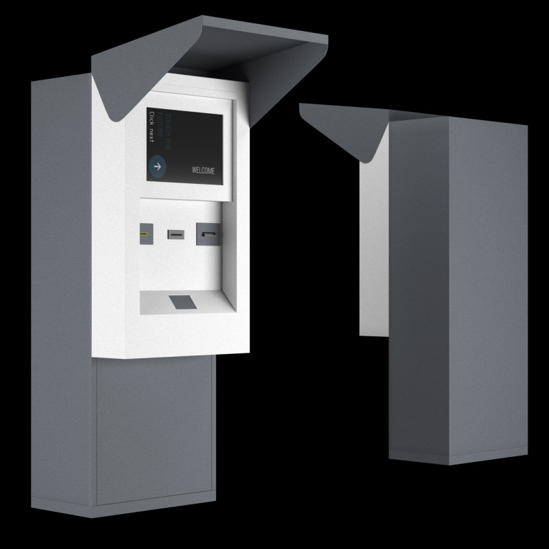 Payment terminal 4 3D-Modell .c4d .max .obj .3ds .fbx .stl .blend
