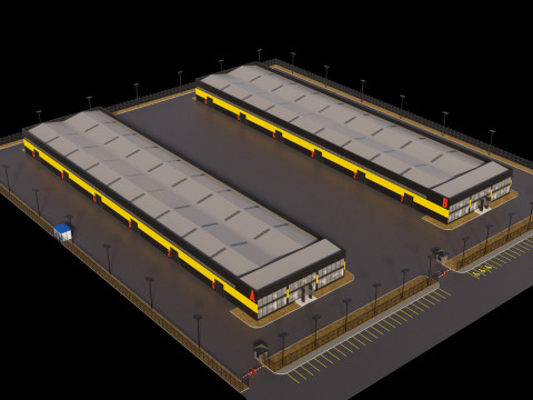 Logistic center 3D Model