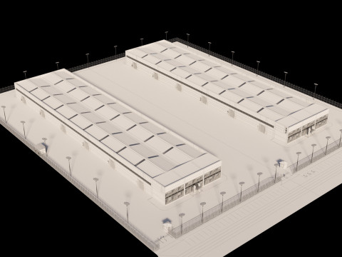 Logistic center 3D Model