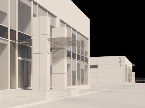 Logistic center 3D Model