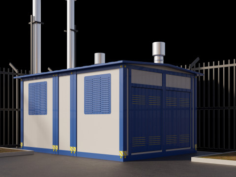 Logistic center 3D Model