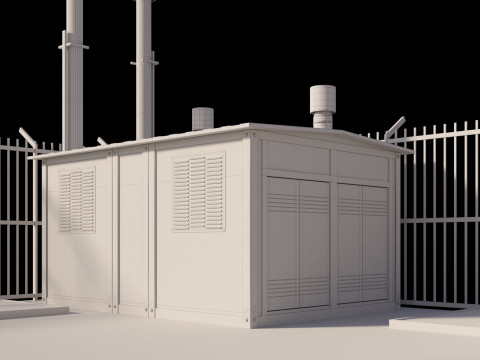 Logistic center 3D Model