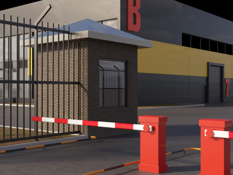 Logistic center 3D Model