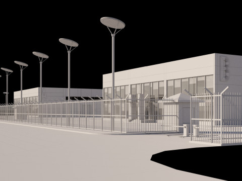 Logistic center 3D Model