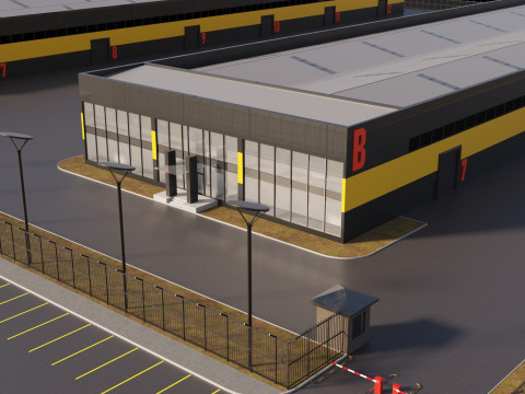 Logistic center 3D Model