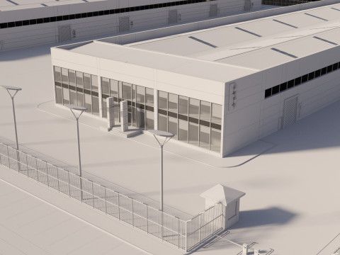 Logistic center 3D Model