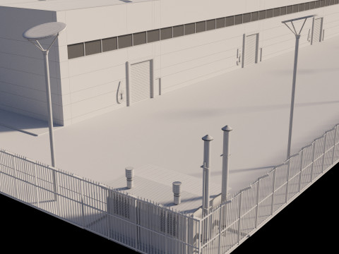 Logistic center 3D Model