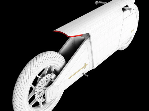 Concept motorcycle 4 3D Model