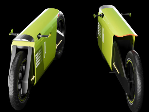 Concept motorcycle 4 Modelo 3D