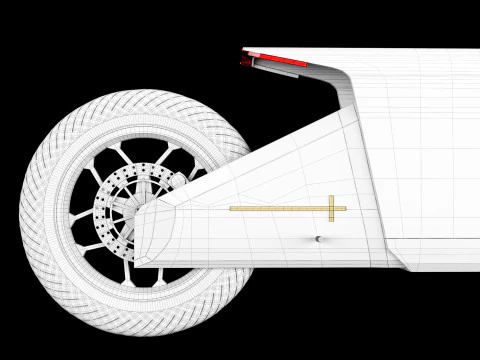 Concept motorcycle 4 3D Model