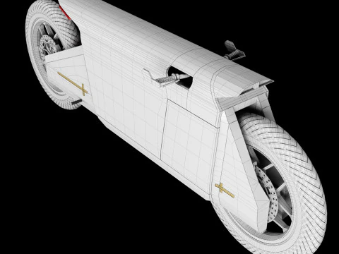 Concept motorcycle 4 3D Model
