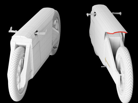 Concept motorcycle 4 Modelo 3D