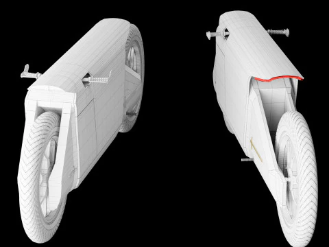 Concept motorcycle 4 3D Model