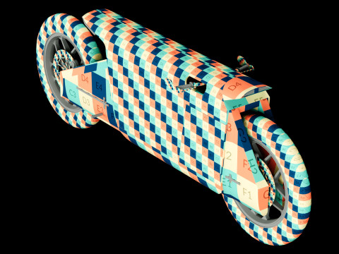 Concept motorcycle 4 Modelo 3D