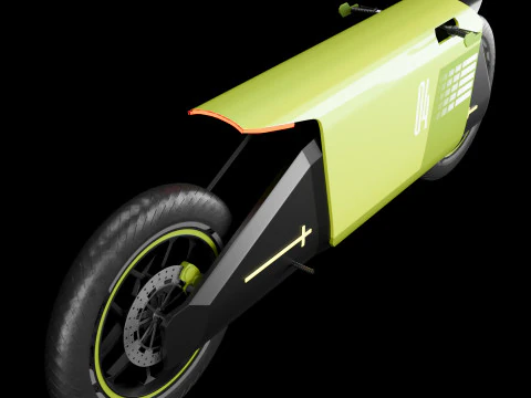 Concept motorcycle 4 3D Model
